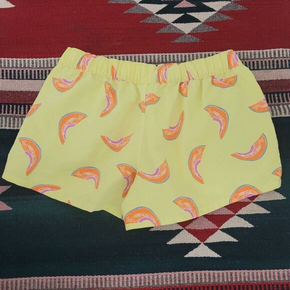 Patagonia Barely Baggies 2 1/2" Shorts Womens Small Yeolow Cantaloupe Nylon - Picture 3 of 9